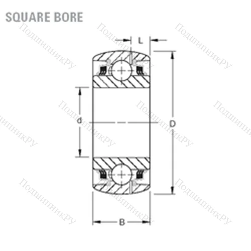 Подшипник шариковый радиальный GW 214PPB 4 от производителя  TIMKEN