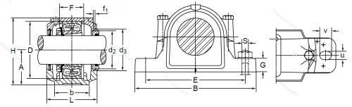 Подшипниковый корпус SNL 507-606 TG (SNK 507-606) в Самаре