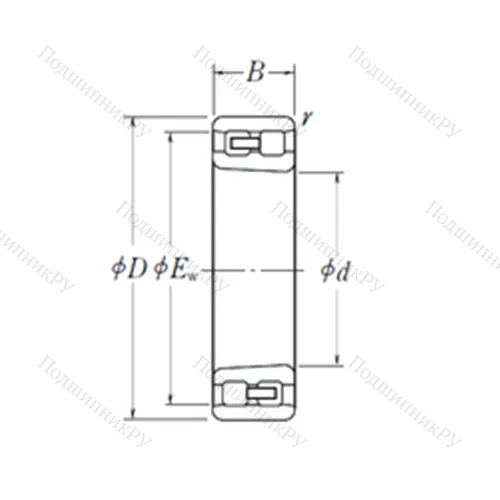 Подшипник роликовый радиальный NN 3036 K