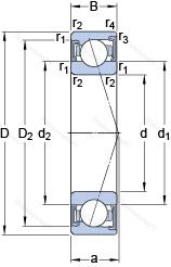 Подшипник S 7012 ACD/HCP 4A