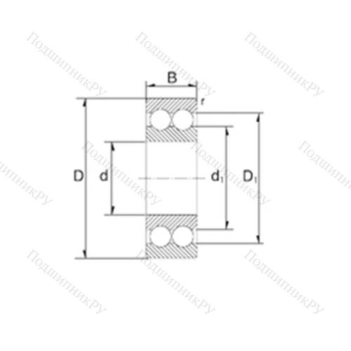Подшипник шариковый радиально-упорный 3204 от производителя  ZEN