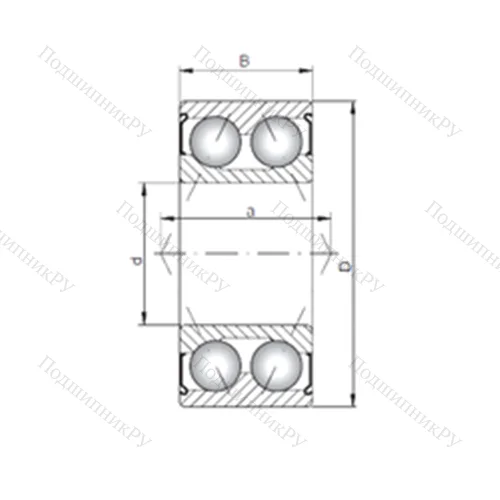 Подшипник шариковый радиально-упорный 3809 ZZ от производителя  CX