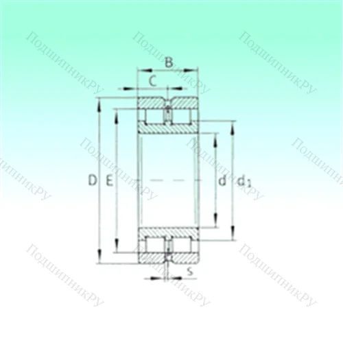 Подшипник роликовый радиальный SL 024918 от производителя  NBS