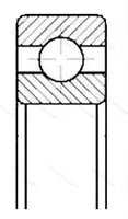 Подшипник  1000884 (61884) размер 420x520x46