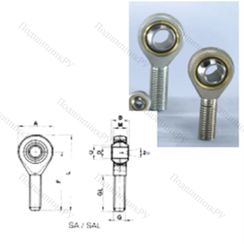 Подшипник скольжения сферический SAL 25T/K