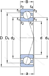 Подшипник 71804 ACD/HCP 4