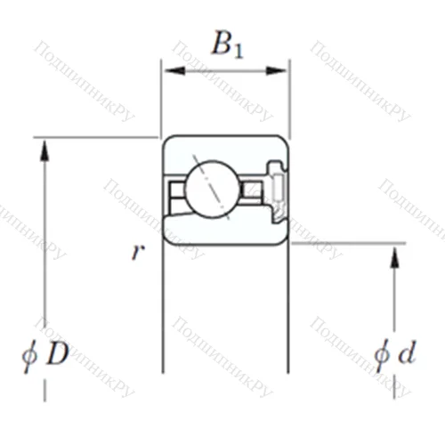 Подшипник шариковый радиально-упорный KJA 042 RD