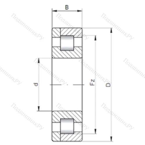 Подшипник роликовый радиальный NP 408 от производителя  CX