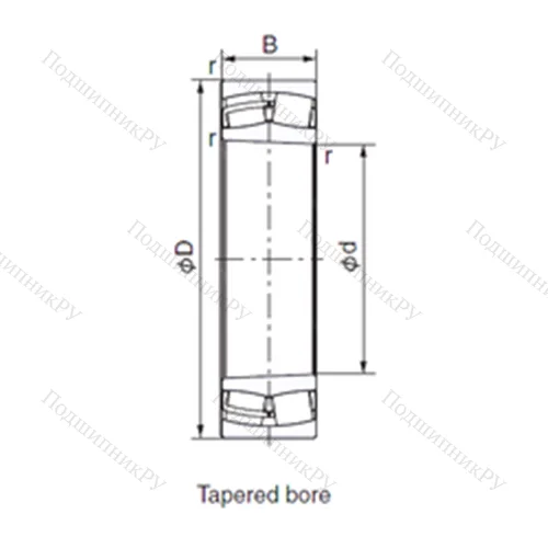 Подшипник роликовый радиальный 21306EK