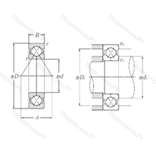 Подшипник шариковый радиально-упорный QJ 213