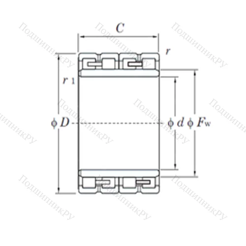 Подшипник роликовый радиальный 68FC 45250BW