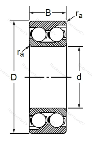 Радиально-упорный шариковый подшипник 3056305 (3305 ATN) в Самаре
