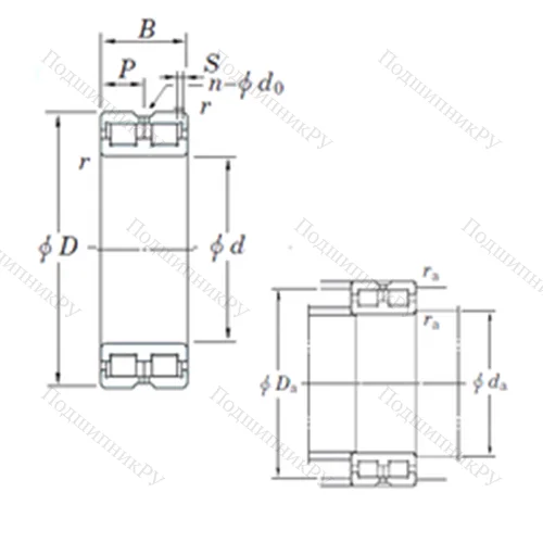 Подшипник роликовый радиальный DC 4964VW
