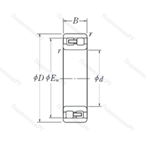 Подшипник роликовый радиальный NN 3052
