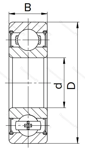 Миниатюрный шариковый подшипник MR 95 ZZ в Самаре