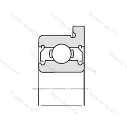 Подшипник шариковый радиальный F-WBC 8-14LL