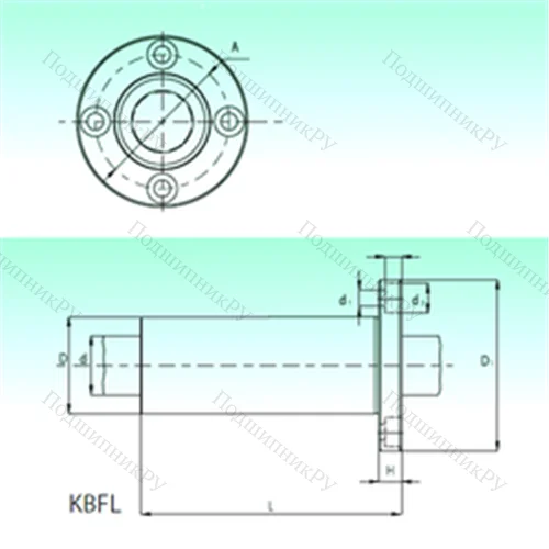 Подшипник шариковый линейный KBFL 30-PP от производителя  NBS