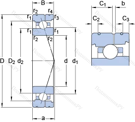 Подшипник 7017 CB/HCP 4AL в Самаре