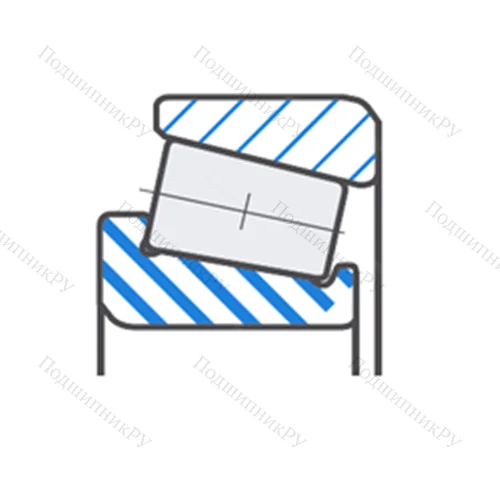 Подшипник роликовый радиально-упорный 4T-32205CRSTPX 1V 1