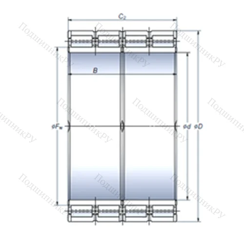 Подшипник роликовый радиальный STF 510RV 6811g