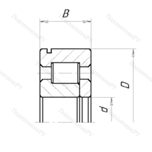Подшипник роликовый радиальный 66-692306К2МШ2