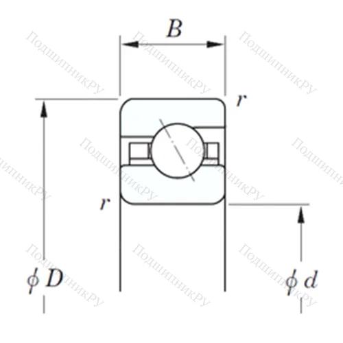 Подшипник шариковый радиально-упорный KAA 120