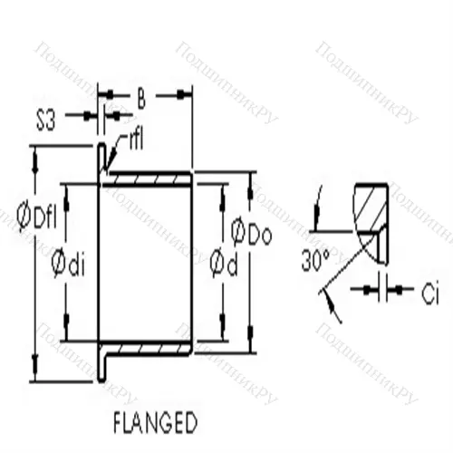 Втулка скольжения ASTEPBF 0608-10 от производителя  AST