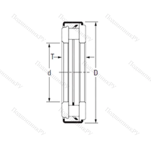 Подшипник игольчатый упорный ARZ 11 35 54 от производителя  TIMKEN