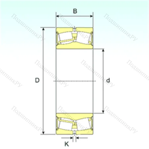 Подшипник роликовый радиальный самоцентрирующийся 24134-2RS