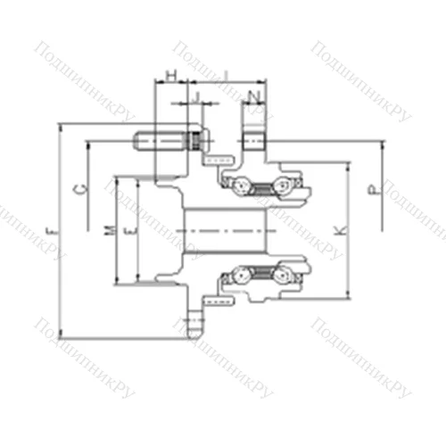 Подшипник шариковый радиально-упорный IJ 143009