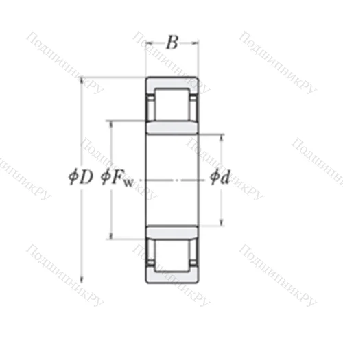 Подшипник роликовый радиальный LLRJ 5/8 от производителя  RHP