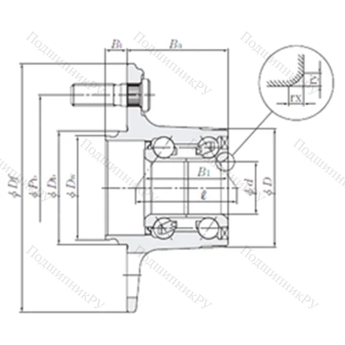 Подшипник шариковый радиально-упорный