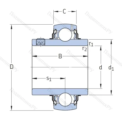Корпусный подшипник YAR 209-112-2F в Самаре