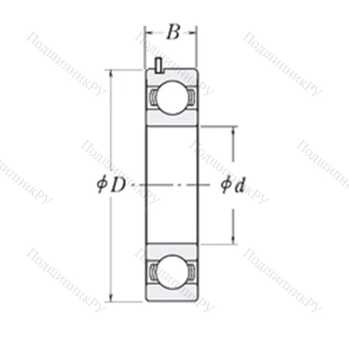 Подшипник шариковый радиальный 83548D-9C 3