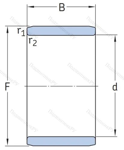 Игольчатый подшипник внутреннее кольцо IR 40x50x22 от производителя  SKF