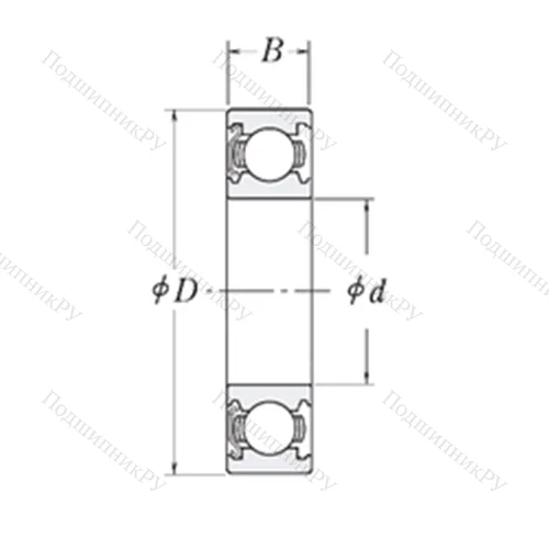 Подшипник шариковый радиальный MJ 5/8-Z от производителя  RHP