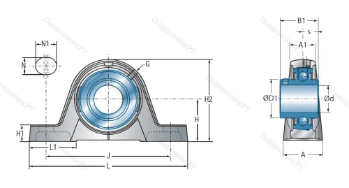 Подшипниковый узел UCPE 206 в Самаре