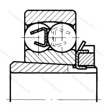 Модификация подшипника 11217ЛК размер 85x170x32/55 от производителя  ГПЗ-1
