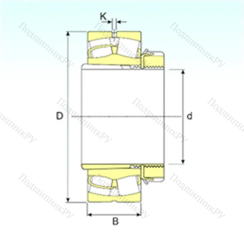 Подшипник роликовый радиальный самоцентрирующийся 23084 EKW 33+OH 3084