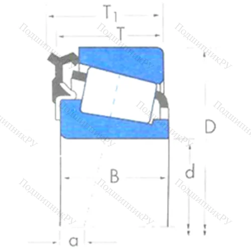 Подшипник роликовый радиально-упорный NP 182140-904A 1 от производителя  TIMKEN