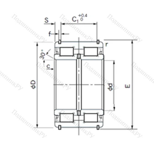 Подшипник роликовый радиальный E 5044NRNT