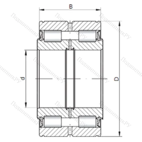 Подшипник роликовый радиальный NNF 5004 V от производителя  CX