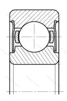 Подшипник WOB 11XXZ размер 2x5x2,5