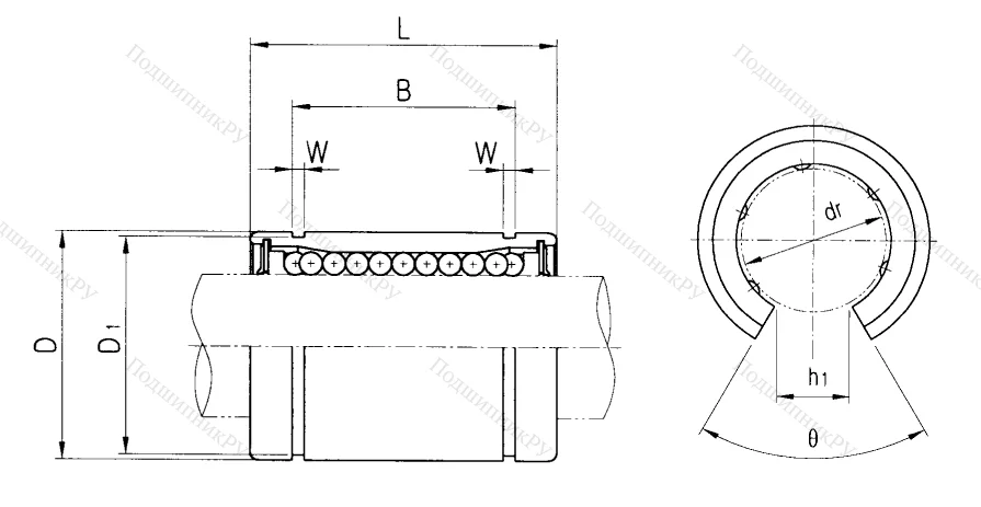 Подшипник LM 25 UU OP в Самаре
