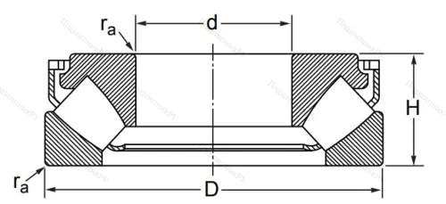 Упорный роликовый подшипник 29418 M (9039418 Л ГОСТ) в Самаре