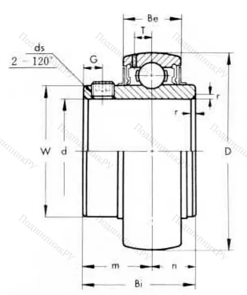 Корпусный подшипник UC 205-14 (ASAHI) в Самаре
