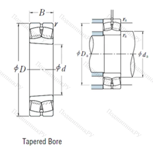 Подшипник роликовый радиальный самоцентрирующийся 21313EAKE 4
