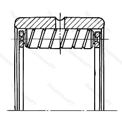 Модификация подшипника 35212 размер 60x90x44 от производителя  ГПЗ-1