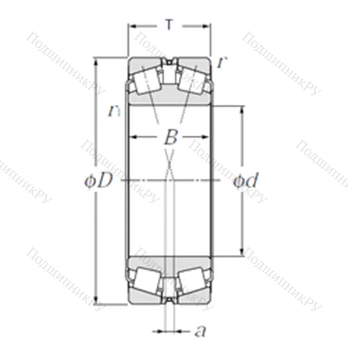 Подшипник роликовый радиально-упорный 323140