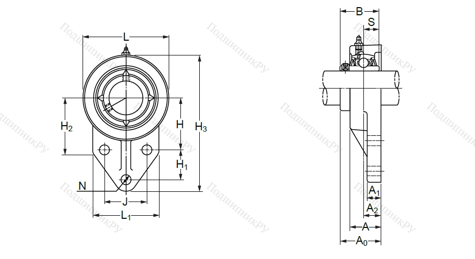 Подшипниковый узел UCFK 210 (UCFH 210) в Самаре